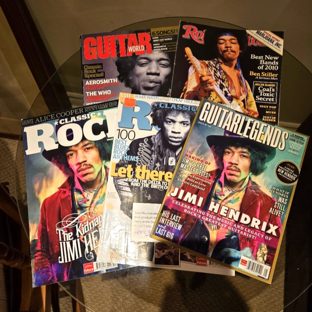 Jimi Hendrix tribute magazine pkg.